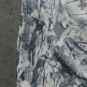 Two-Piece Streetwear Oversized Drop Shoulder Sweatsuit Heat Transfer <b>Camo</b> Print Knitted Cotton for Winter <b>Jacket</b> Manufacturer - Product Image 3