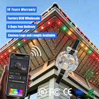 Lumières à points pixel RGBW 12V 24V 36V, 400ft 500ft, IP68, éclairage extérieur permanent pour les avant-toits, éclairage de Noël pour la décoration de la maison
