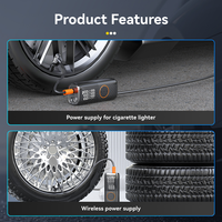 Pompe à air rechargeable Tpson 22 cylindres Gonfleur de pneus intelligent avec écran LCD pour voiture