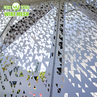 Commerce Bâtiment En Aluminium Découpe Laser Mur Revêtement Décoration En Aluminium Placage Ventilé Façade Rideau Mur Conception