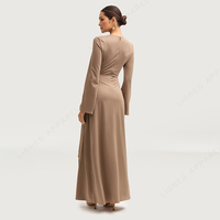 Nouvelles Robes Musulmanes Personnalisées 2026 pour Femmes – Col Rond, Tendance, Vêtements Islamiques pour l'Aïd