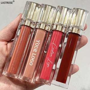 Vegan Nude Brown Rhinestone Lip Gloss Cute <strong>Clear</strong> Glossy Moisturizing High Pigment <strong>Sunscreen</strong> Long Lasting - Product Image 4