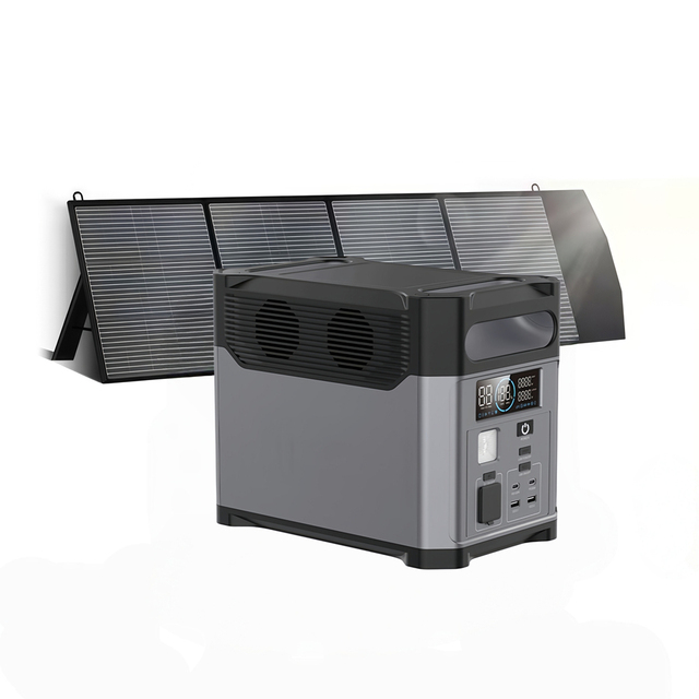 Camping Portable Power Station 1024Wh Solar Panel LiFePO4 Battery 1200W Outdoor Power Bank for Travel Picnic with Flashlight