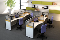 Meubles de bureau modulaires et évolutifs, cloisons, postes de travail de direction, bureaux d'ordinateur avec chaise et tiroir