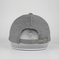 Casquettes de baseball en feutre de laine d'hiver de haute qualité pour hommes et femmes, chaudes, vierges, imprimées, en tissu, pour le sport – Vente en gros