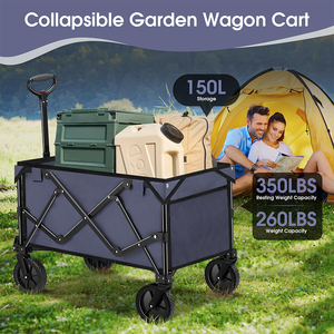 Carro de plataforma plegable personalizable OEM plegable muebles de jardín al aire libre con carro para juego de Camping - Product Image 6