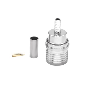 Conector Recto Hembra QMA de Precio de Fábrica, Crimpado, 50 Ohmios, Frecuencia 6G, Aislante de PTFE para <span class=keywords><strong>Cable</strong></span> <span class=keywords><strong>Coaxial</strong></span> RG316 y <span class=keywords><strong>Antena</strong></span> - Product Image 1