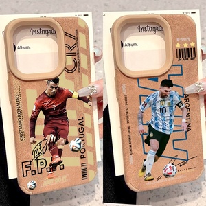 <span class=keywords><strong>Coque</strong></span> de téléphone <span class=keywords><strong>personnalisée</strong></span> style rétro en PU pour superstar du football, compatible avec <span class=keywords><strong>iPhone</strong></span> 17 16 15 14 13 12 <span class=keywords><strong>11</strong></span> Pro Max - Product Image 1