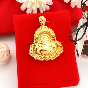Plaqué Hd0117 Bijoux Collier Or Rempli Guanyin Bouddha Pendentif Pour Hommes Et Femmes - Product Image 5