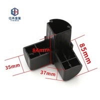 YIHE YCP001 Protection d'angle tout-en-un moderne en plastique noir, connecteur en T en PP, installation facile pour fenêtre et porte