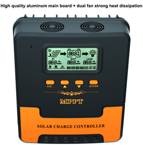 Controlador de carga <span class=keywords><strong>solar</strong></span> <span class=keywords><strong>MPPT</strong></span> de 60amp, <span class=keywords><strong>regulador</strong></span> de panel de batería automático de 12V y 24V para <span class=keywords><strong>baterías</strong></span> de litio inundadas de Gel sellado de 100V - Product Image 4