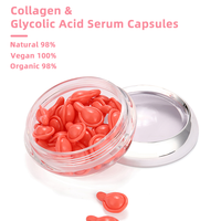 Meilleur Sérum Visage Anti-Âge et Anti-Rides à l'Acide Hyaluronique et au Squalane, Essence de Collagène Naturel en Capsules, Nourrissant en Profondeur et Raffermissant