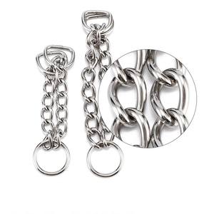 Demi chaîne en métal Martingale starter colliers de chien accessoires 304 acier inoxydable matériel pour animaux de compagnie chaîne de Contraction triangulaire - Product Image 6