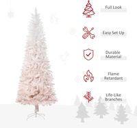 Sapin de Noël de haute qualité debout avec un dégradé de neige, couleurs rose et blanc, pour les décorations de Noël et les festivités de vacances