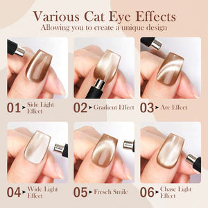Westink cappuccino Vernis à ongles en gel pour yeux de chat avec aimant pour oeil de chat holographique, salon de manucure et nail art DIY à la maison - Product Image 5