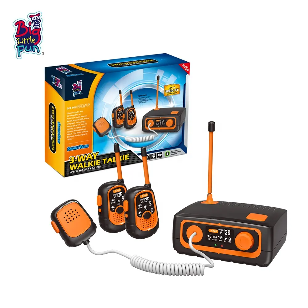 Technological toys 2021 for kids 3 in 1 long range walkie talkie spy gear toys boys