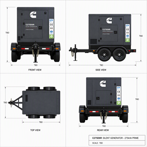 Generador de 600KW 750KVA con Motor Cummins Perkins Weichai, Generador Diésel de 750kva, Alternador Stanford, 220v 60hz Trifásico, Tipo Silencioso - Product Image 5
