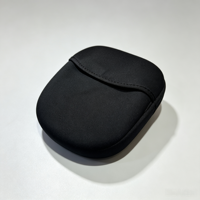 Étui personnalisé en EVA noir pour casque audio, 2-3 compartiments, fermeture éclair, coque rigide durable anti-poussière, housse en tissu, rangement portable pour