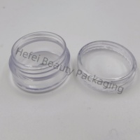 Petit 10g 15g 20g 3ml 3g 5ml 5 grammes 20m 15ml 30g 30ml 10ml Conteneur cosmétique Pot d'échantillon de maquillage Ps pot en plastique transparent