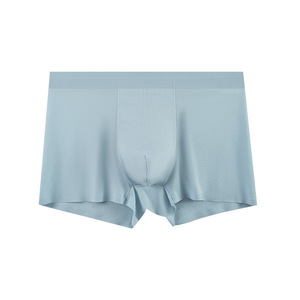 <b>Men</b> 50S Ice <b>Silk</b> <b>Boxer</b> Briefs Mid-Rise Breathable Seamless Knitted Underwear - Product Image 5
