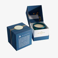 Boîte d'emballage de bougie parfumée écologique personnalisée, boîte cadeau en carton rigide de luxe