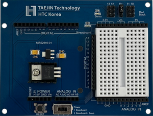 Placa de Prototipado Arduino Uno con 4 Puertos para Servomotores, Regulador de Voltaje Dual LM2940 5V 3.3V para Mega STEM Educación Robótica - Product Image 1