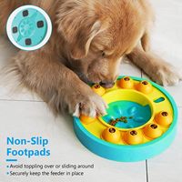 Jouet distributeur de friandises pour chien, puzzle d'alimentation pour chiens intelligents avec mangeoire lente pour chiens de grande, moyenne et petite taille, bol distributeur de friandises
