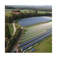 Système de montage au sol pour panneaux solaires photovoltaïques en zinc-aluminium-magnésium/acier, haute performance, garantie 25 ans pour usage commercial