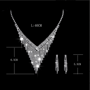 Fashion <strong>Costume</strong> Jewelry Set for Women Dresses Sexy New Arrival Chunky Tassel Bib Necklace - Product Image 4