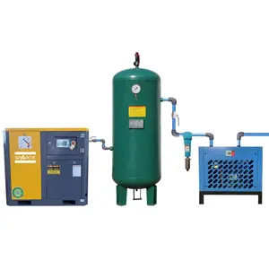 Tipo de parafuso de equipamento industrial profissional general 7.5kw 15kw Compressor de ar giratório