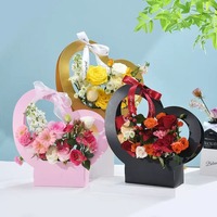 Hete Aanbieding Design Bodemverpakking Cadeau Bloemen Bloemige Fruit Winkeldisplays Bloemboeket Kraft Papier Zak voor Bruiloft Feestdecoratie