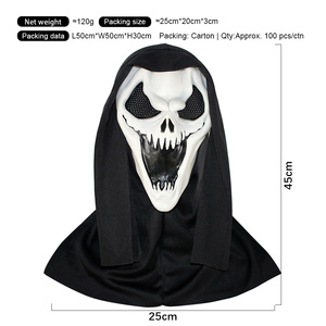 Máscara de Látex Personalizada para Halloween, Fabricante OEM de Disfraces de Terror, Fabricante de Marca Privada - Product Image 6