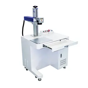 Fabrika doğrudan satış masaüstü 30W5 0W fiber lazer işaretleme makinesi metal oyma makinesi ücretsiz örnek işaretleme