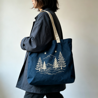 Sac de rangement zippé en toile imprimée, robuste et réutilisable, polyvalent pour le voyage, le quotidien, les cadeaux, l'équipement de sport, les foulards et les souvenirs