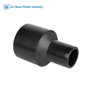 HDPE áp lực cao nóng chảy giảm tốc trực tiếp Đen mông Fusion giảm phụ kiện đường ống thẳng - Product Image 3