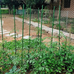 Durable <b>Garden</b> Support <b>Pole</b> Steel Core Plastic Coated Plant Stake - Product Image 2