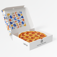 Boîte alimentaire de boulangerie pour retail Boîte d'emballage robuste à rabat avec couvercle à insertion et fond plat