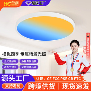 Ceiling Mirror <b>Light</b> <b>Led</b> Remote Control 98 CRI Living <b>Room</b> Bedroom Lighting Full Spectrum Color Gamut Sky Ceiling <b>Light</b> - Product Image 5
