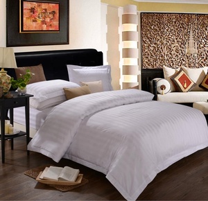 Chất lượng cao bán buôn Trắng khách sạn bộ đồ giường bedlinen khách sạn 100% bông bedsheets nhập khẩu - Product Image 6