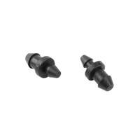 Bouchon d'irrigation micro-pulvérisateur pour serre en POM noir, modèle AT710, double usage 4/7 3/5, accessoires de jardinage Aochi 1/8in-1/4in