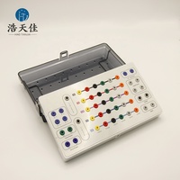 Boîte de rangement jaune pour instruments avec revêtement antibactérien pour localisateur d'implant, boîte de désinfection pour équipement de plantation immédiate, OEM