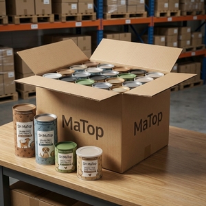 Boîte en papier composite hermétique pour aliments pour animaux de compagnie, emballage pour friandises pour chiens - Product Image 6
