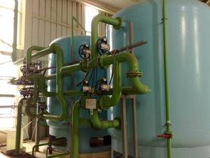 Système adoucisseur d'eau industriel USSU avec réservoir sous pression, capacité de filtration 10m³/heure, garantie 2 ans, fabrication turque - Product Image 1
