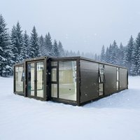 Maison Modulaire Conteneurisée Extensible 40 pieds, Installation Rapide, Préfabriquée, 1 à 5 Chambres pour Logement et Bureau, Australie, Type Granny House