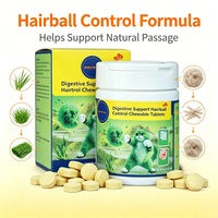 Comprimés anti-boules de poils Waylemo, compléments nutritionnels pour animaux de compagnie, herbe à chat naturelle pour chats, soutien immunitaire, vitamines et minéraux