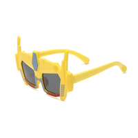 Lunettes de soleil polarisées pour enfants, protection UV, dessin animé Transformers, lunettes en silicone souple pour bébé, XR 3715