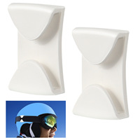 Nouveau clip de fixation pour masque de ski, lunettes de sport d'hiver avec support adapté au ski, UNE PAIRE