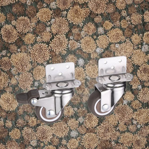 Langlebige 50mm PP Flache Möbelrollen Kunststoffkugel Einstellbar 40kg Tragfähigkeit Geräuscharme Rollenlagerung Industriedesign - Product Image 2