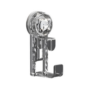 Support mural à ventouse transparent rectangulaire sans perçage pour rangement de cuisine et salle de bain - Product Image 1