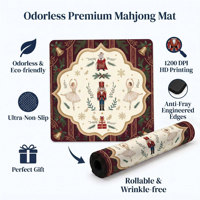 Tapis de Mahjong en Caoutchouc Moderne de Luxe Inodore à Motif Bouteille de Champagne Personnalisé, Étanche, pour Jeux de Poker, Livraison Rapide
